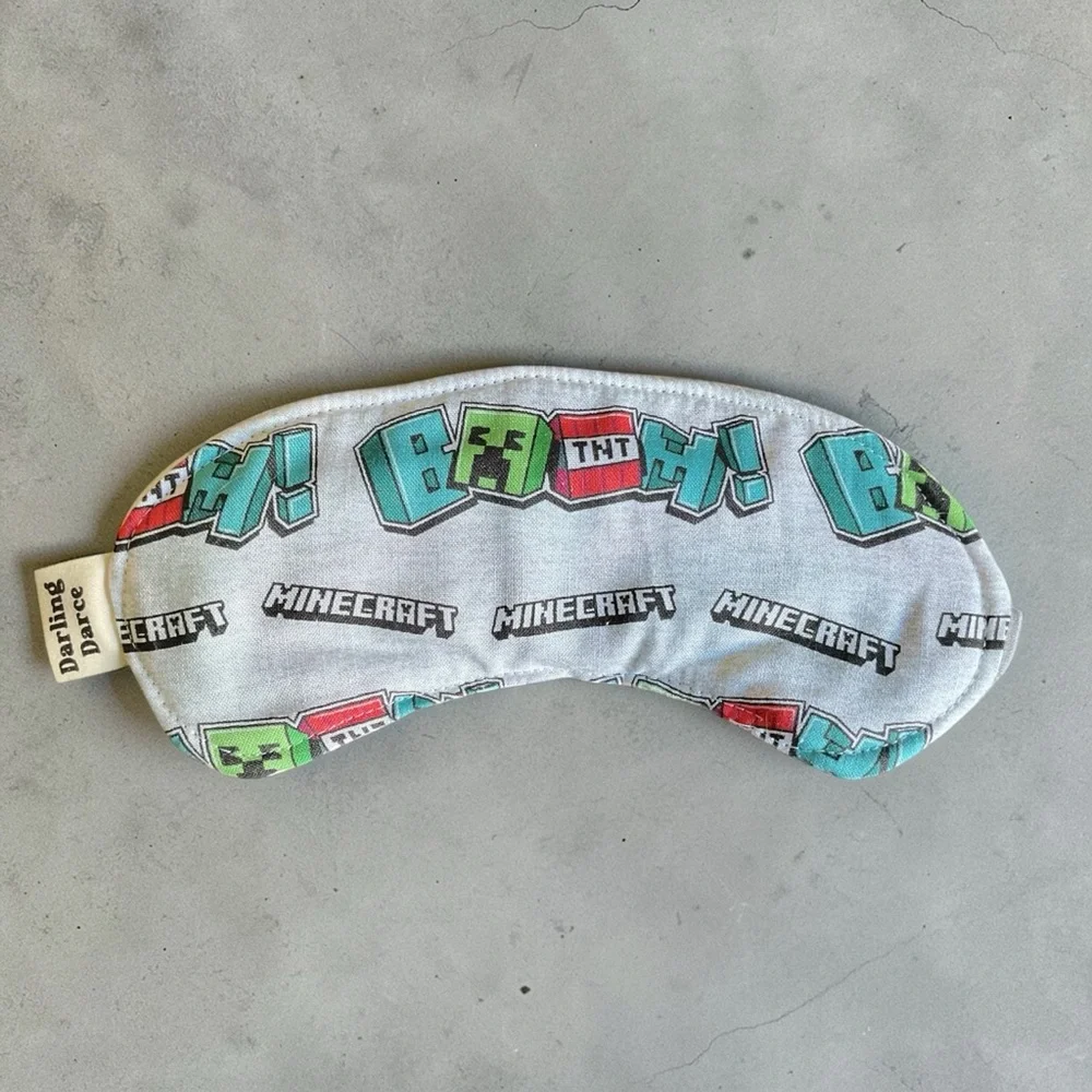 Minecraft Creeper Boom Kids Sleep Mask - Multicolor